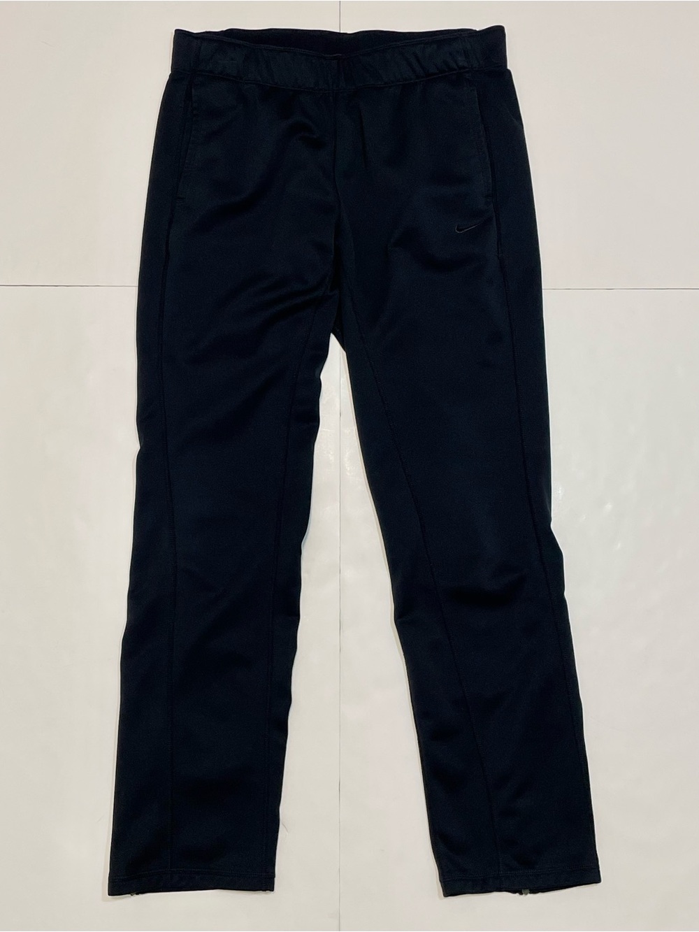 Nike Therma-FIT All Time Training Fleece Ankle Zip Track Pants Black Size M